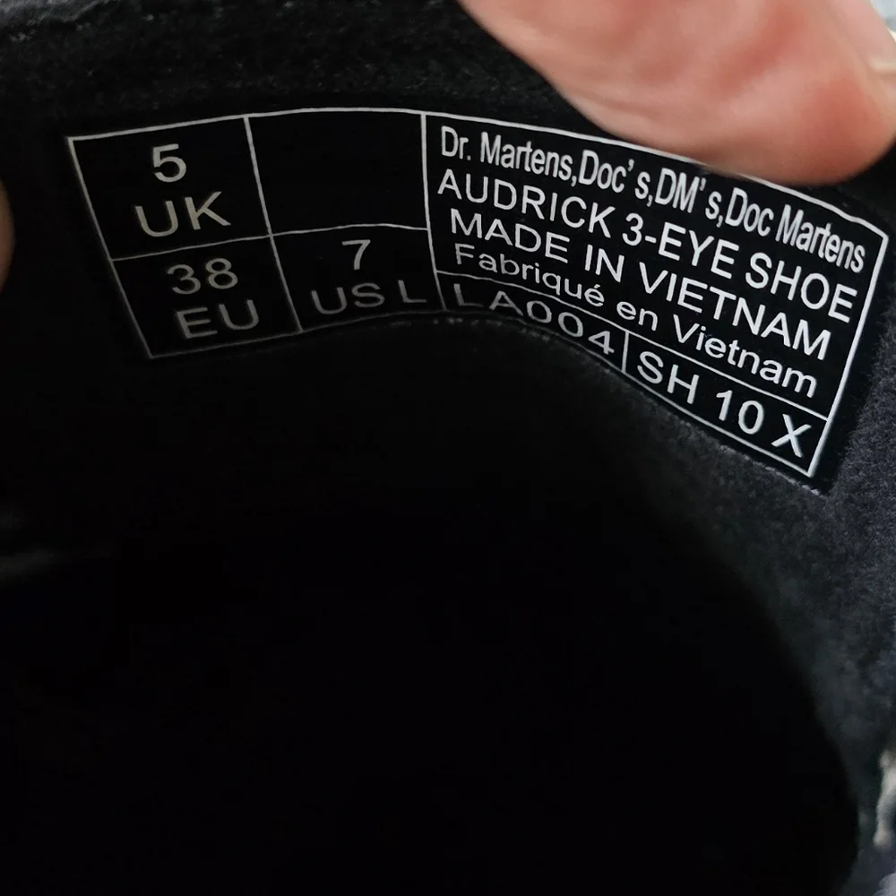 DR. MARTENS AUDRICK PLATFORM DERBY WOMEN'S SHOES COBBLESTONE GREY SIZE 7 - Picture 8 of 9